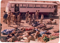 انتقال مجروح با اتوبوس آمبولانس