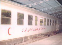 واکن قطار حمل مجروح هلال احمر