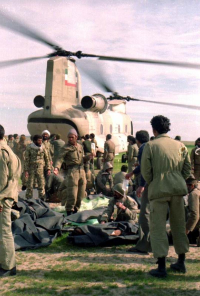 انتقال مجروح با هلیکوپتر