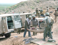 انتقال مجروح با آمبولانس