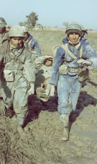 امداد وانتقال مجروح با برانکارد